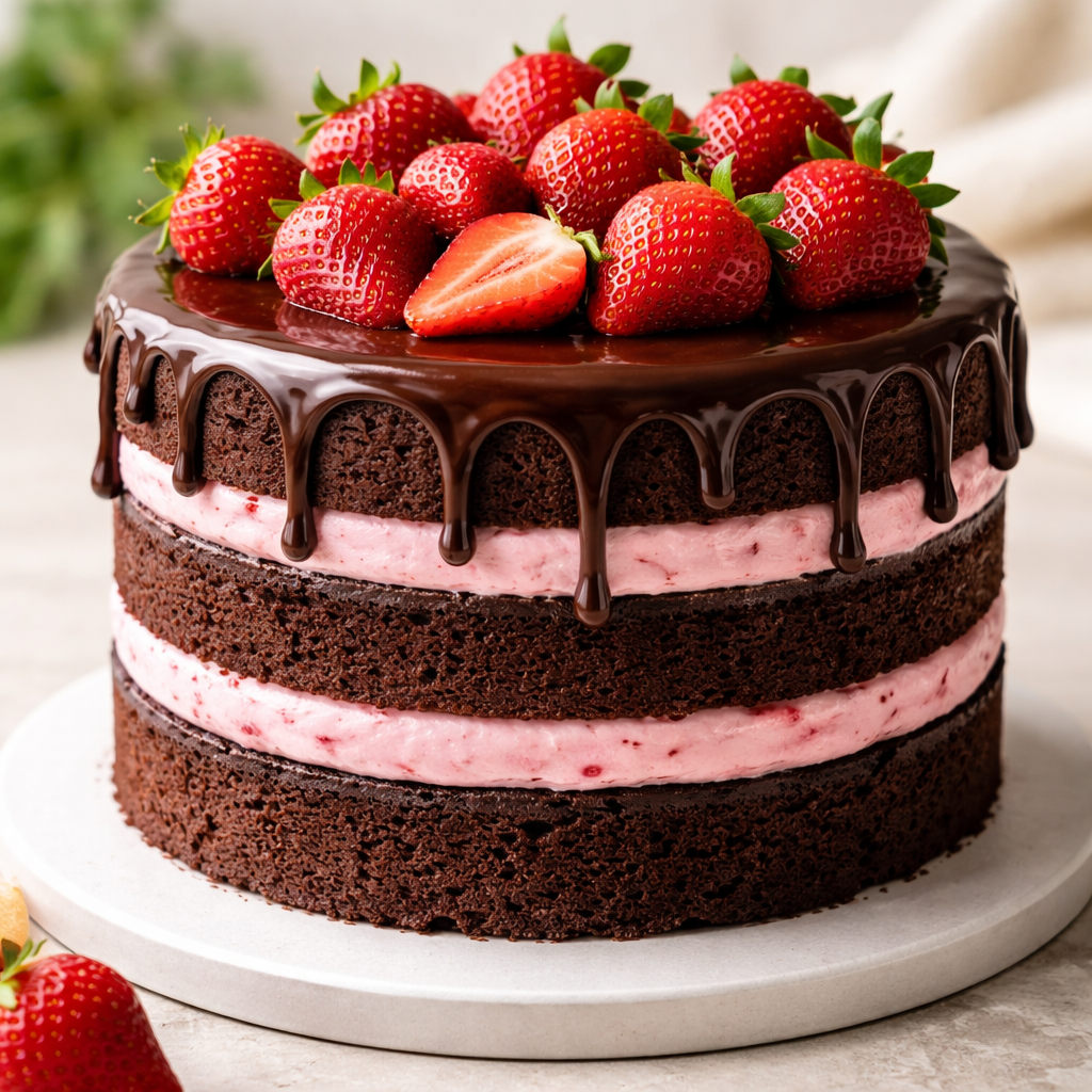 Strawberry Crush Cake