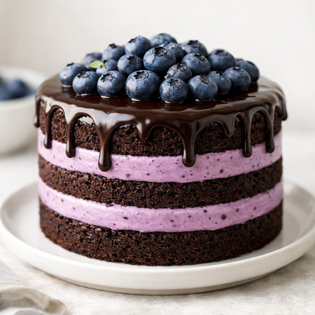 Blueberry Light Cake (Sugar-Free)